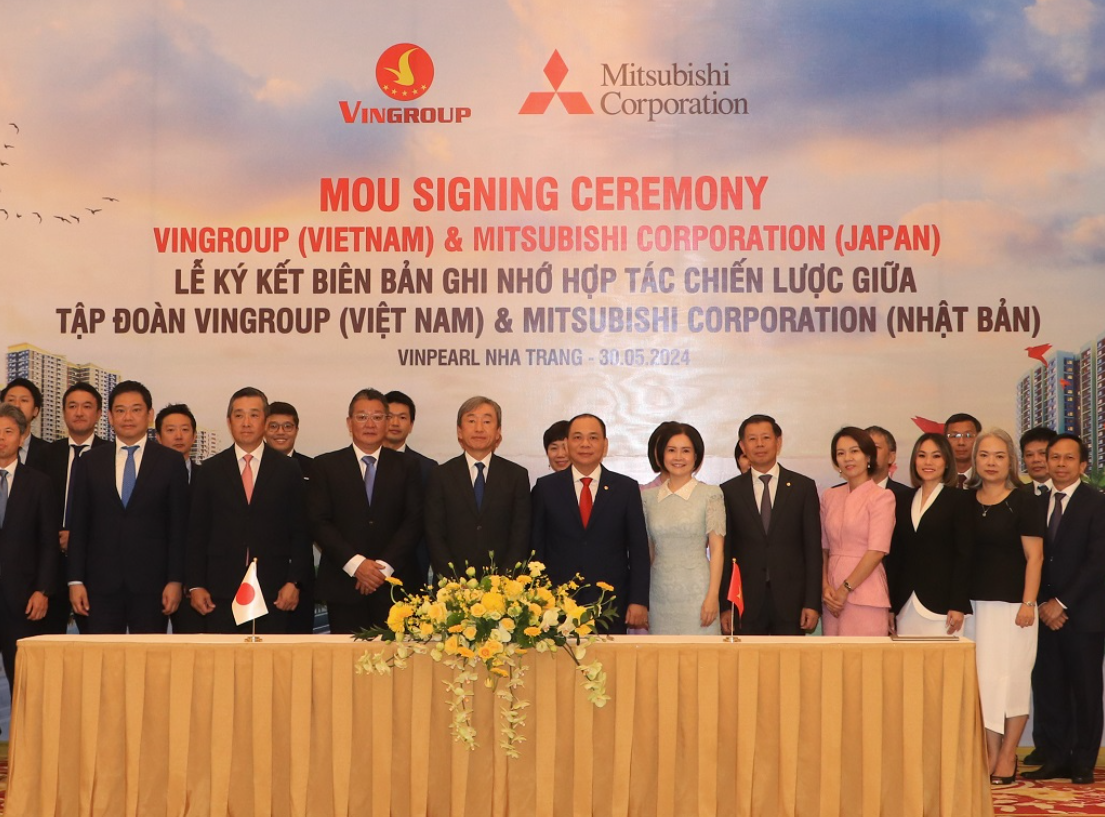 Vingroup và Mitsubishi ký MOU hợp tác chiến lược toàn diện: Nghiên cứu làm điện gió tại Việt Nam, cung cấp dịch vụ hậu mãi cho VinFast