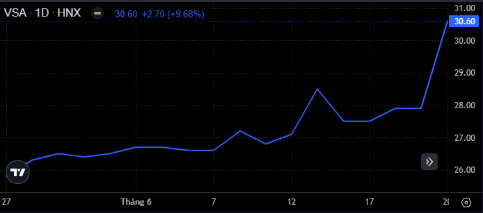 Diễn biến giá VSA (Nguồn: SSI)